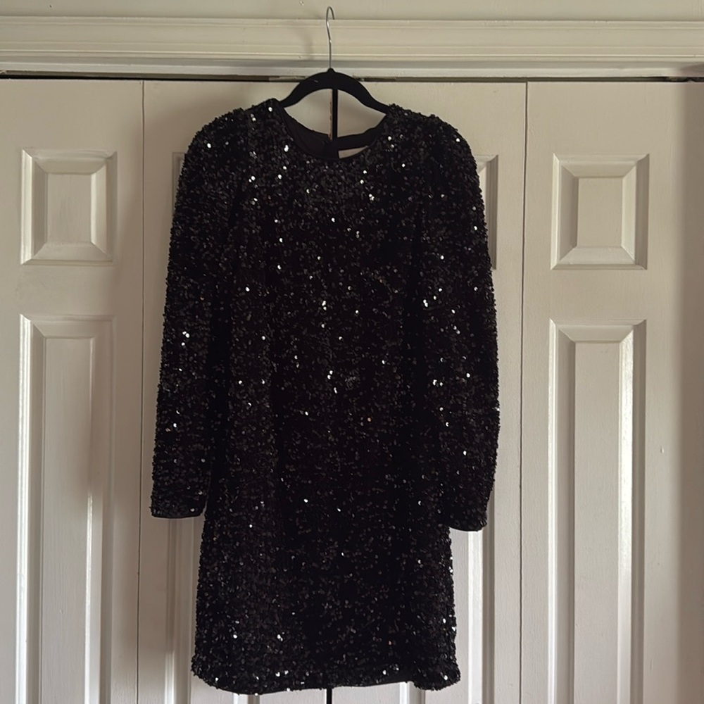 H&M Sequence Black Dress XS